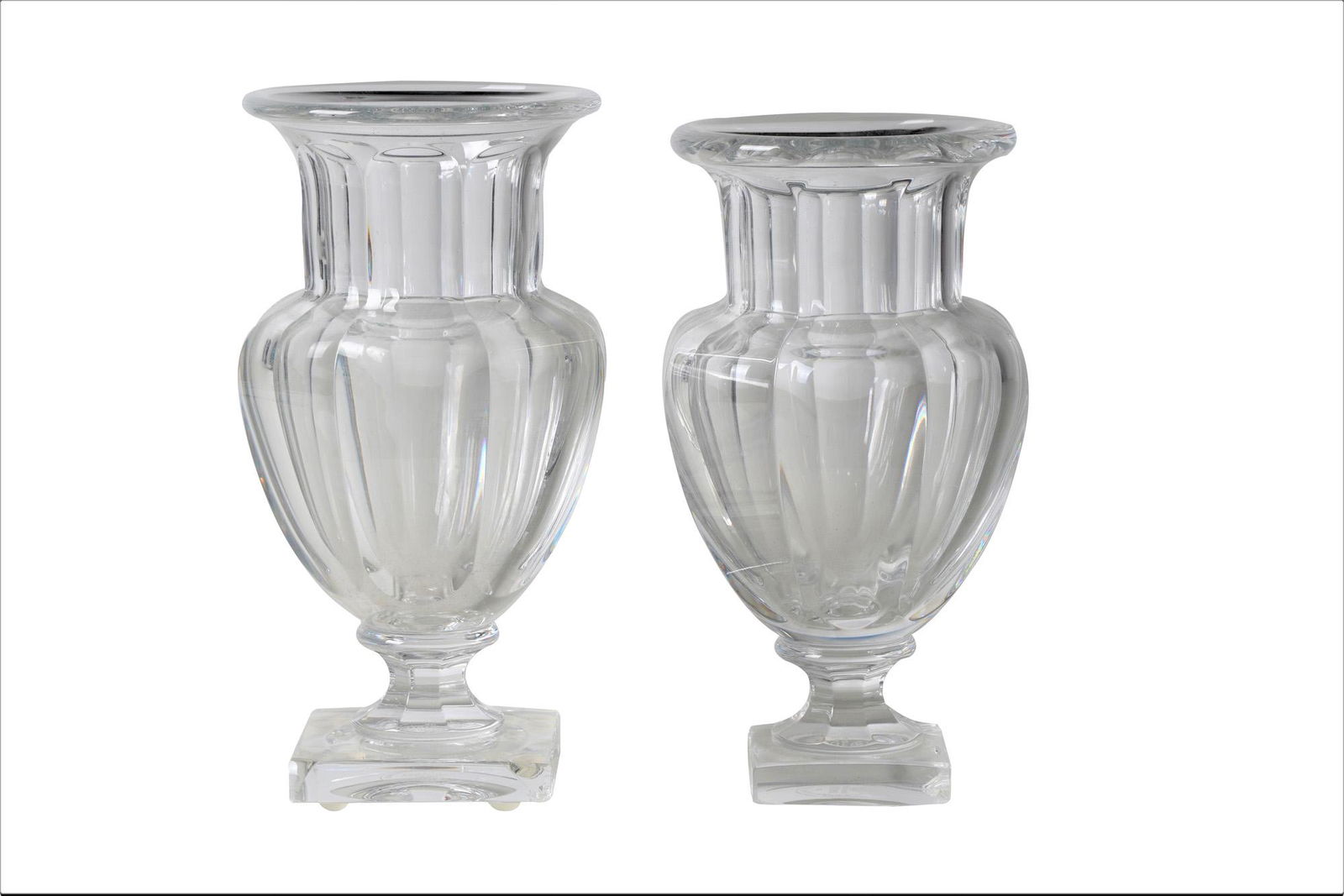 TWO ASSORTED BACCARAT CRYSTAL VASES (1 of 8)