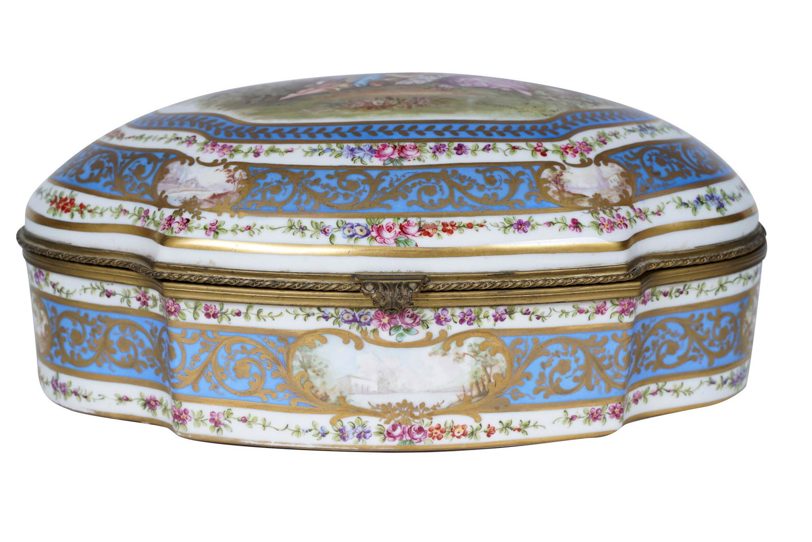 FRENCH PORCELAIN TABLE BOX (1 of 10)