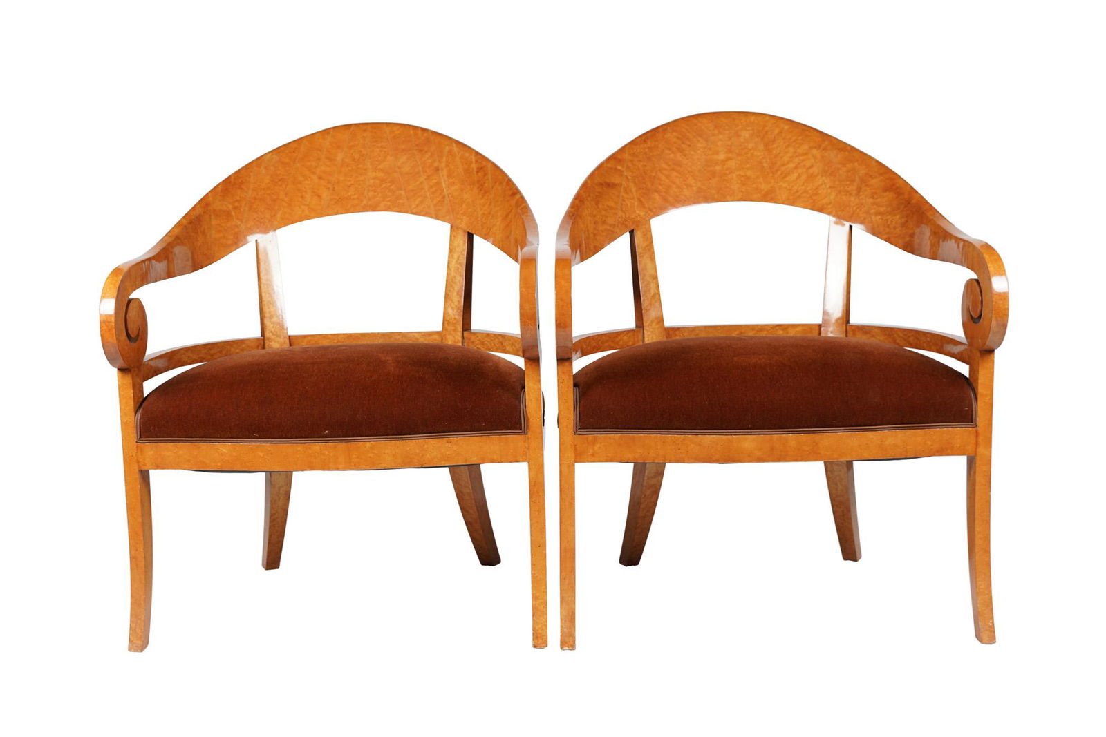 PAIR OF BIEDERMEIER STYLE ARMCHAIRS (1 of 6)