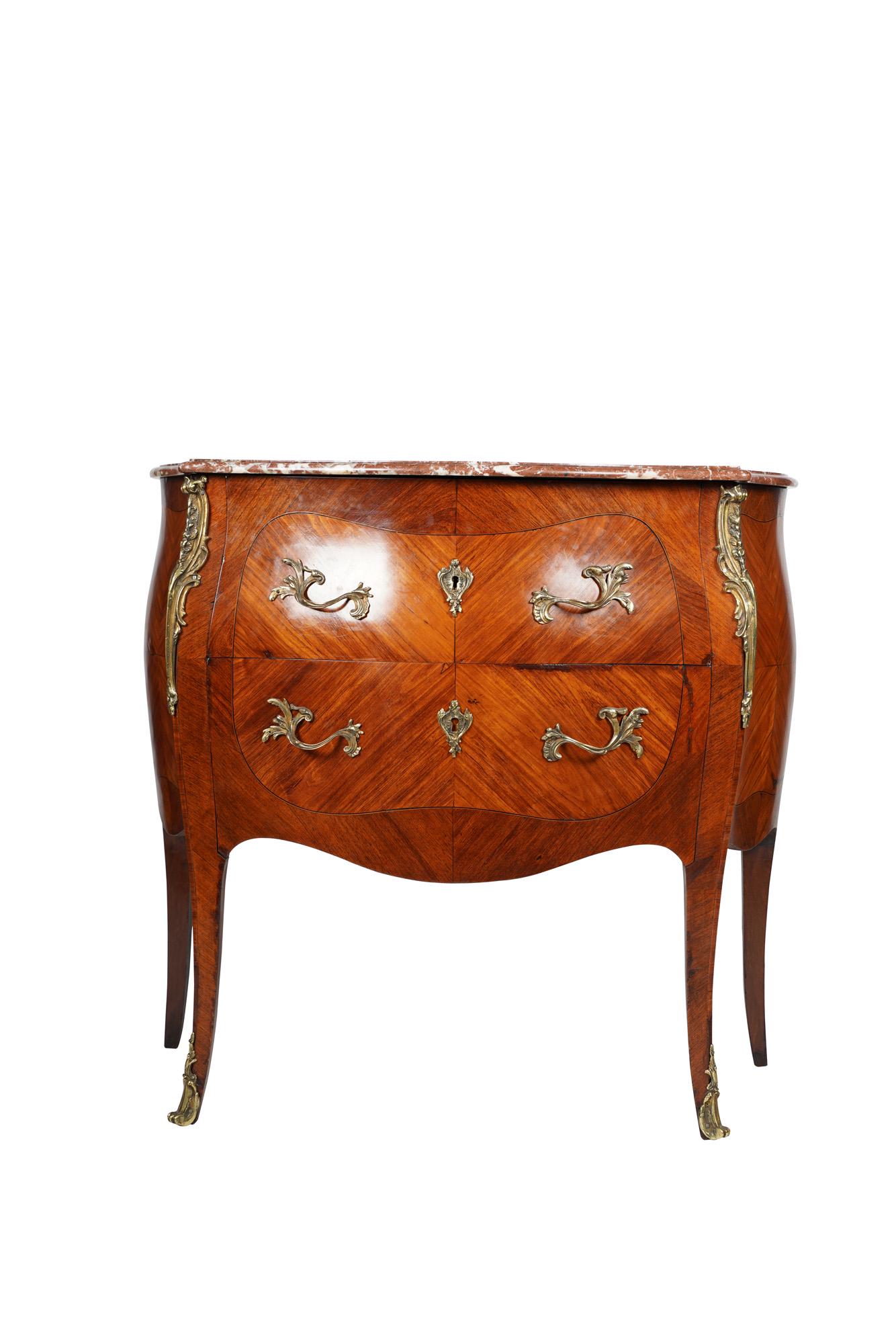 LOUIS XV STYLE PARQUETRY COMMODE (1 of 10)
