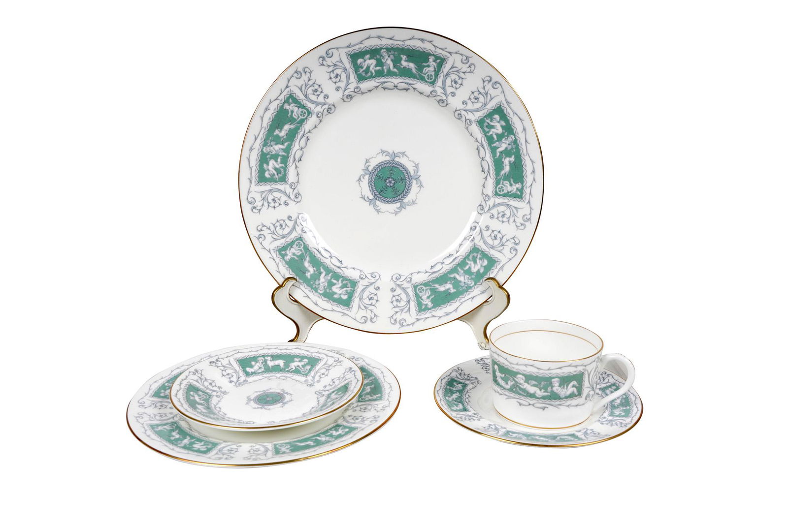 COALPORT PORCELAIN DINNER SERVICE (1 of 10)