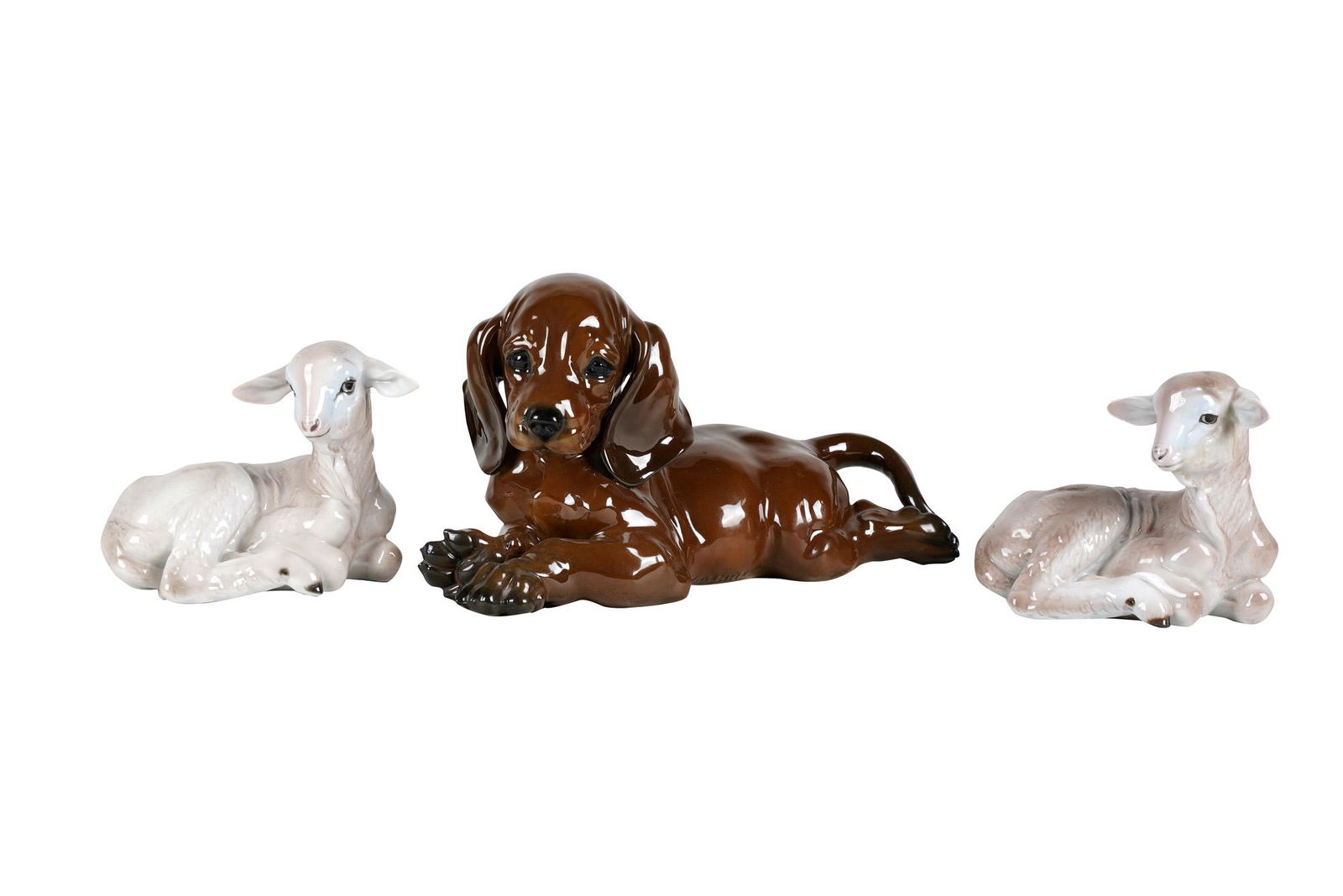 THREE ROSENTHAL PORCELAIN ANIMAL FIGURES (1 of 7)