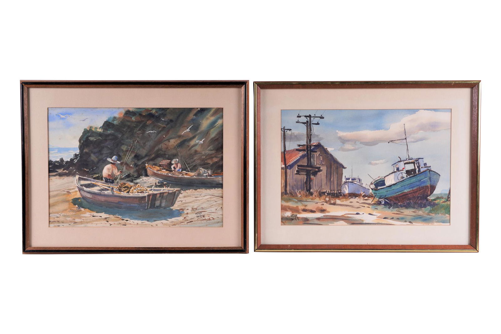 JOHN WIESE: "TWO HARBOR SCENES" (1 of 12)