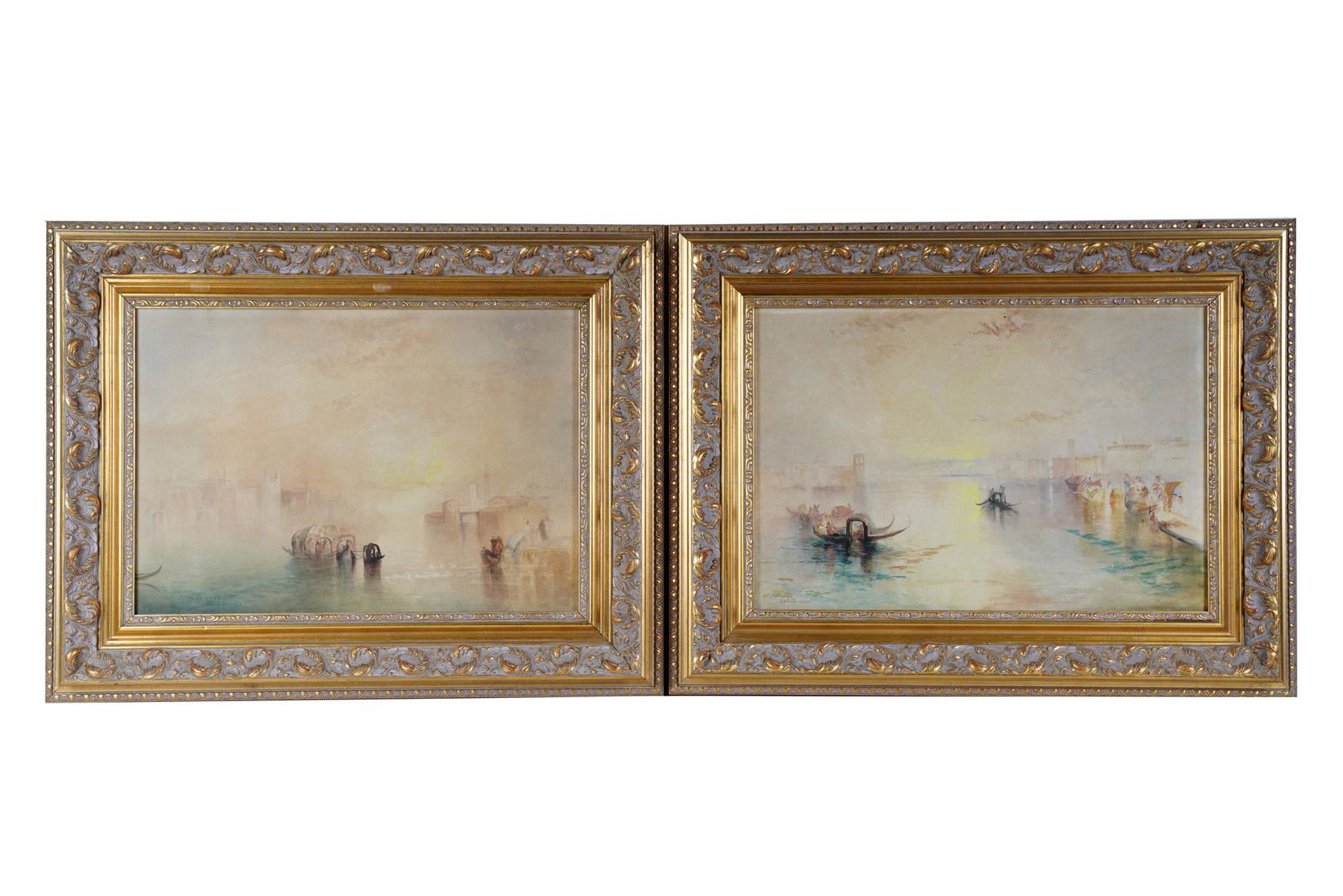 AFTER J.M.W. TURNER: "PAIR OF VENETIAN CANAL SCENES" (1 of 13)
