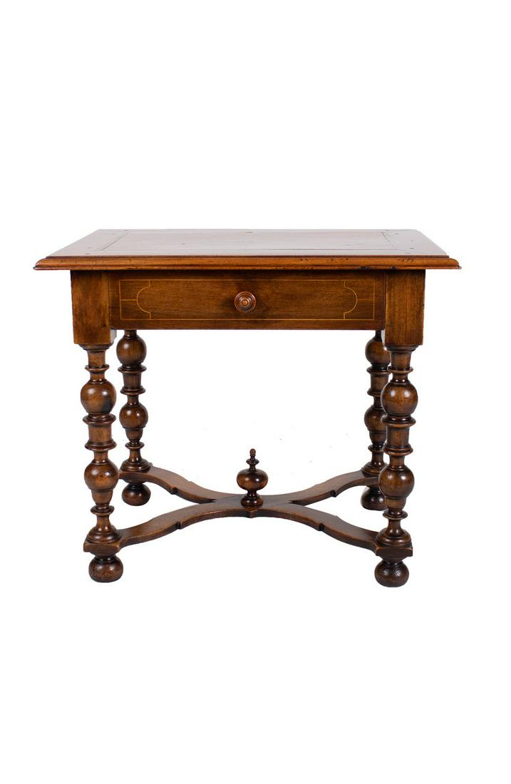 LOUIS XIII STYLE WALNUT OCCASIONAL TABLE (1 of 6)
