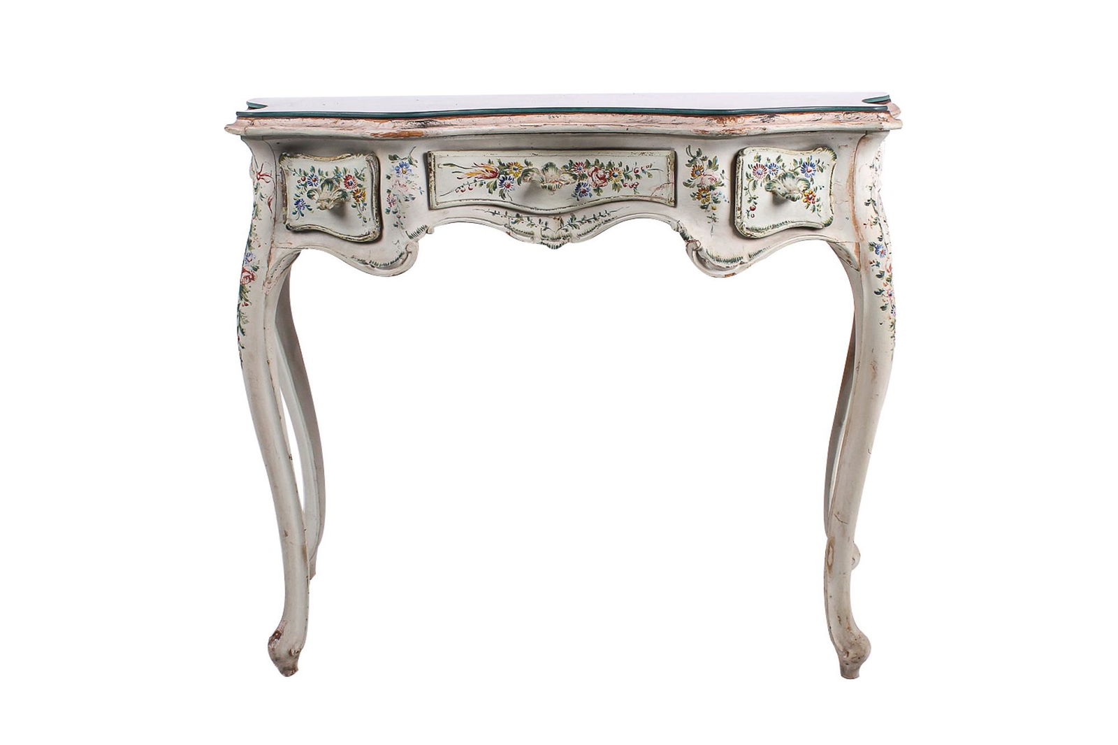 VENETIAN ROCOCO STYLE PAINTED CONSOLE TABLE (1 of 7)