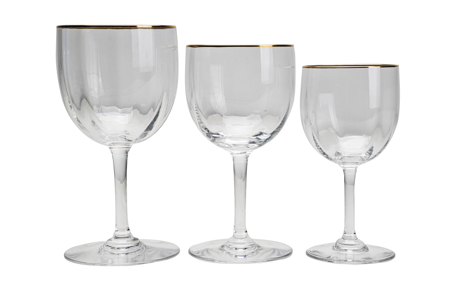BACCARAT GILT RIM DRINK SERVICE (1 of 5)