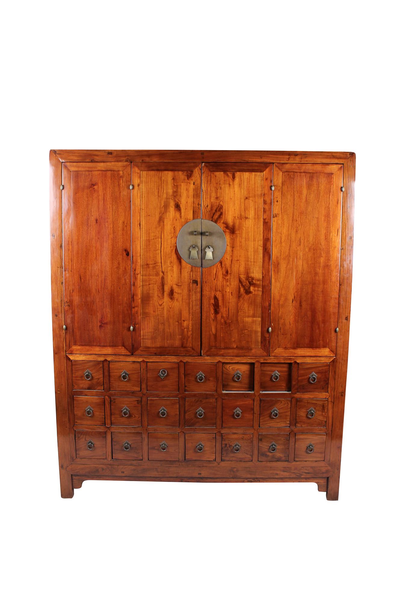 CHINESE HARDWOOD APOTHECARY CABINET (1 of 5)
