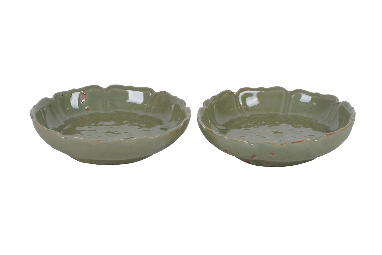 PAIR OF KOREAN CELADON DISHES (1 of 8)