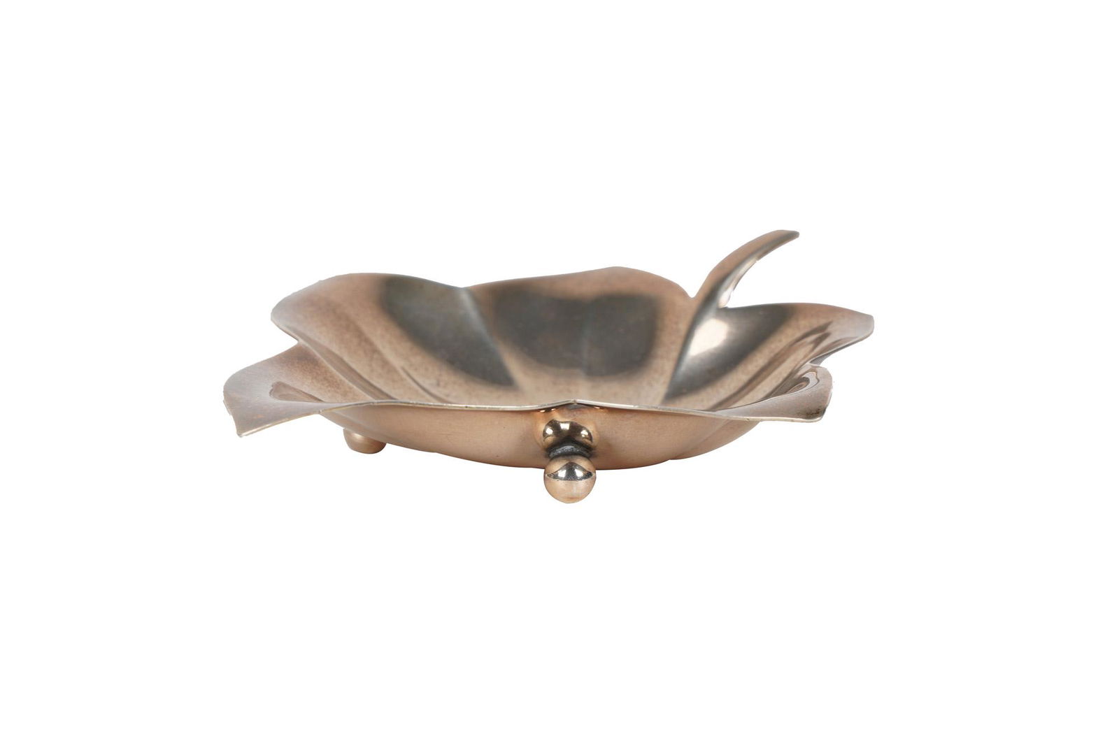 TIFFANY & CO. STERLING LEAF DISH (1 of 6)