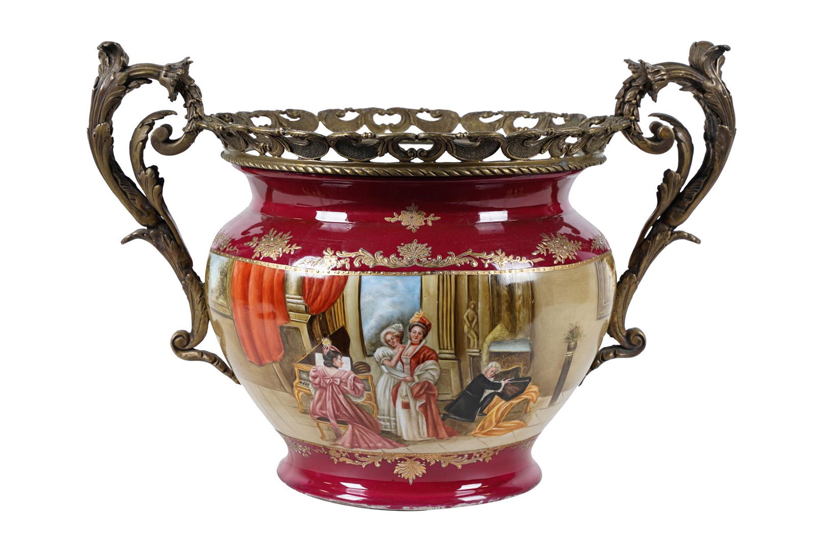 SEVRES STYLE PORCELAIN PLANTER (1 of 13)