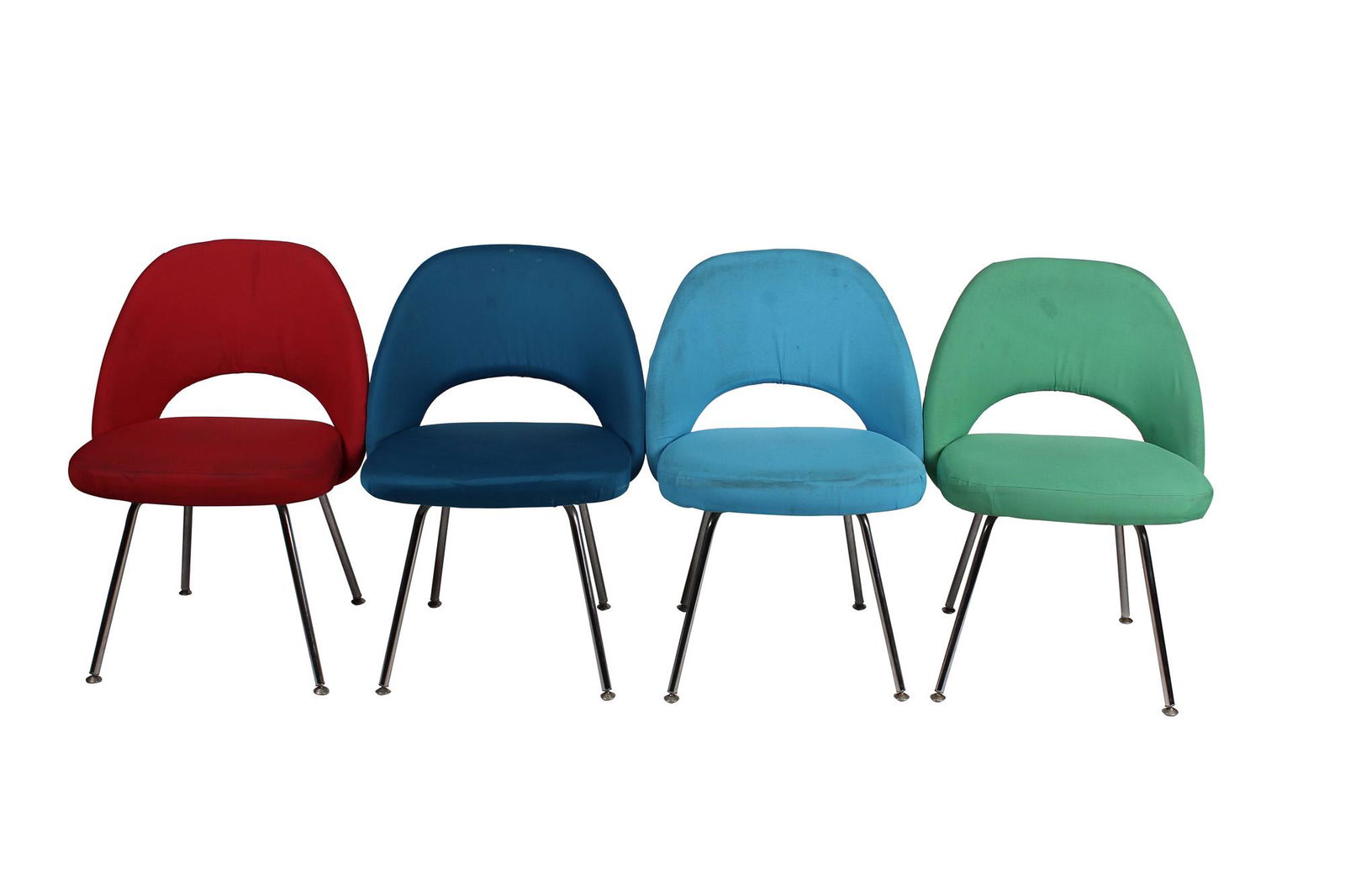 FOUR EERO SAARINEN FOR KNOLL SIDE CHAIRS (1 of 8)