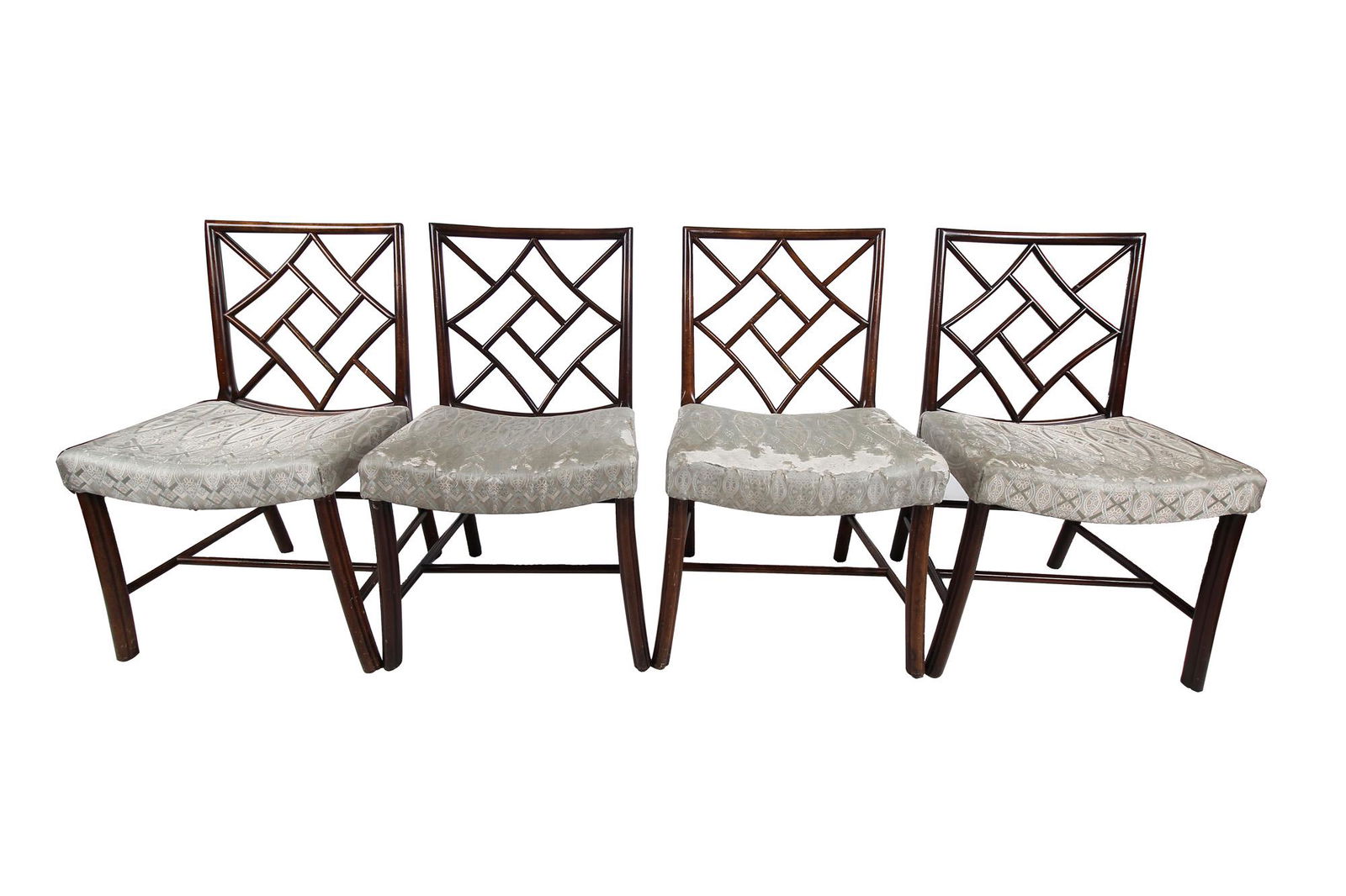 FOUR GEORGE III STYLE MAHOGANY DINING CHAIRS (1 of 10)