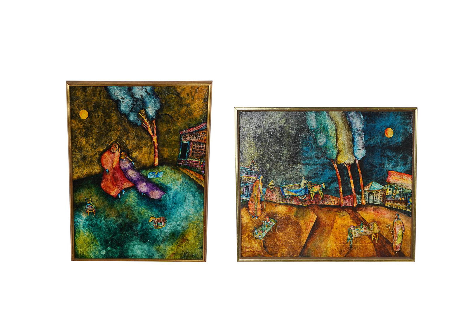 KENT IRVIN JEWELL: TWO LANDSCAPE PAINTINGS (1 of 9)