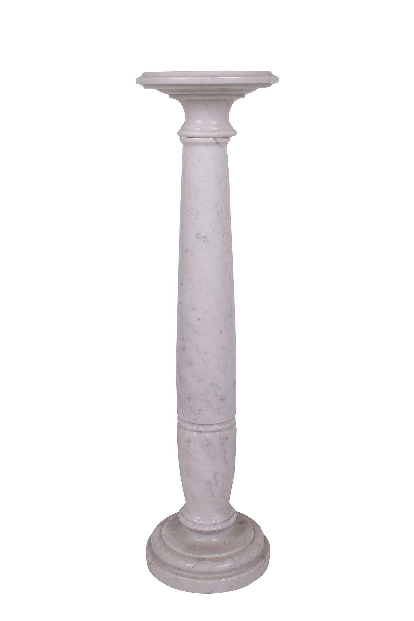 MARBLE COLUMNAR PEDESTAL (1 of 4)