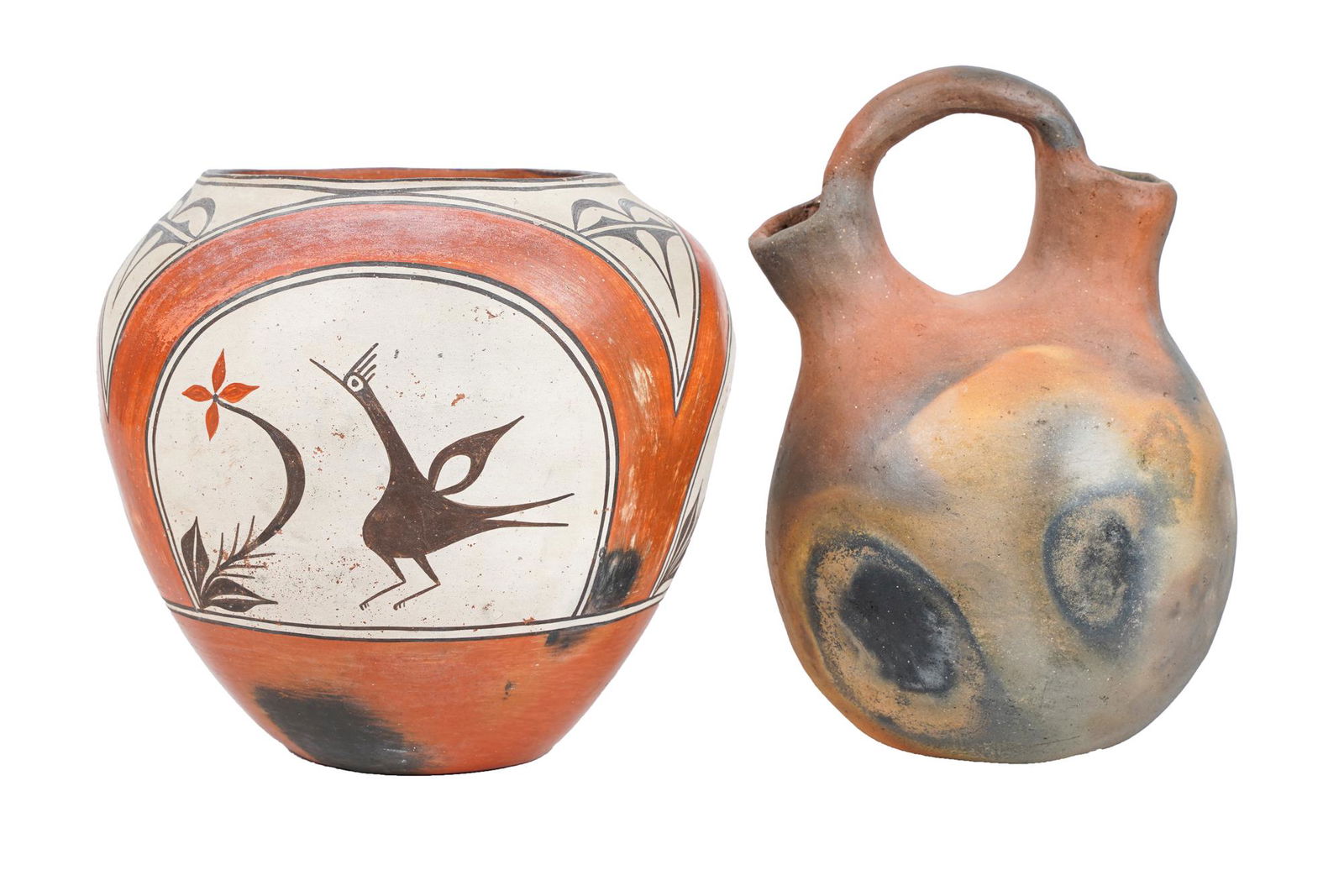 TWO NATIVE AMERICAN STYLE POTS (1 of 14)