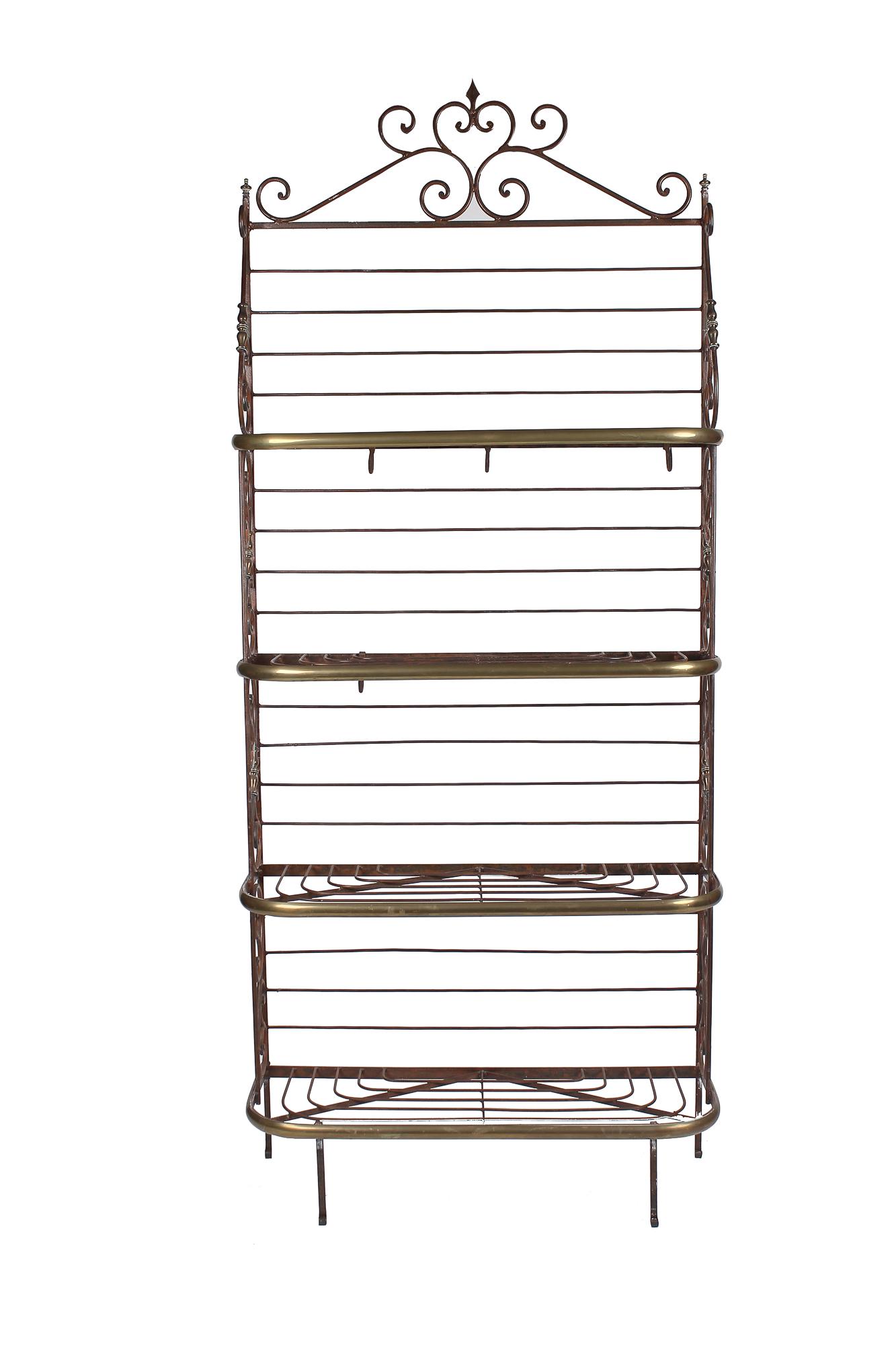 IRON & BRASS FRENCH BAKERS RACK (1 of 4)