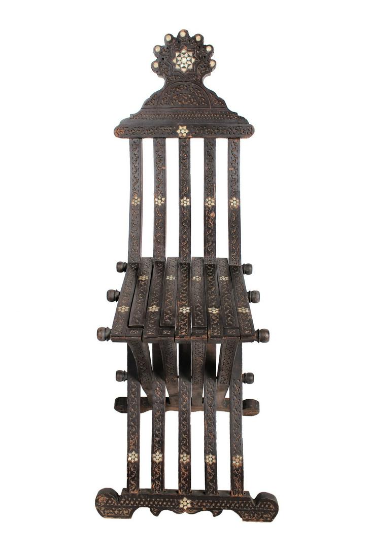 LEVANTINE INLAID FOLDING CHAIR (1 of 8)