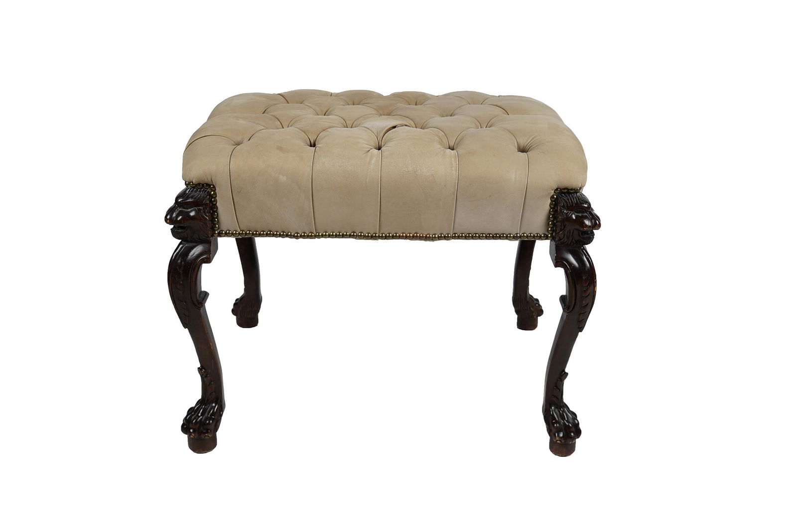 GEORGIAN STYLE WALNUT BENCH (1 of 7)