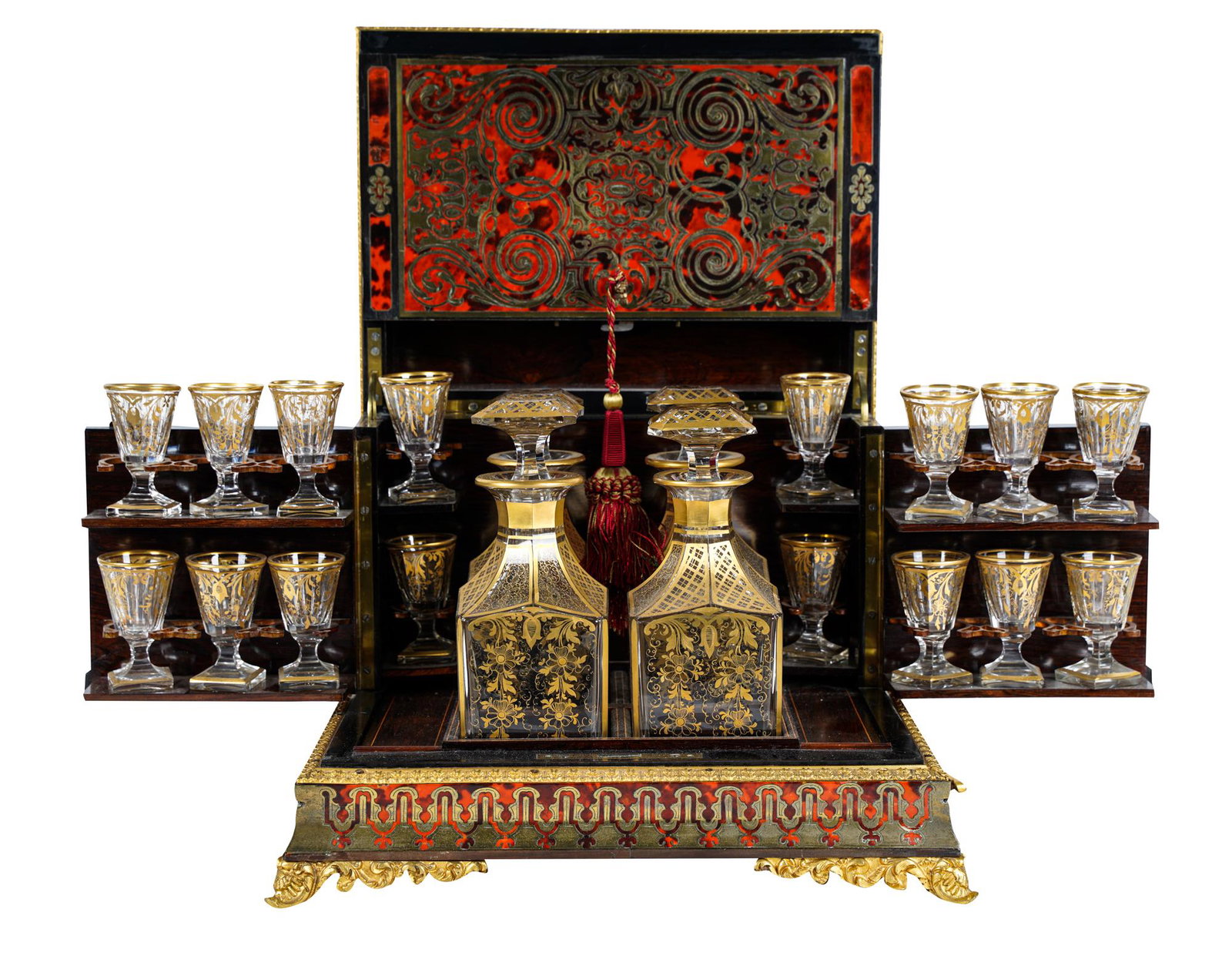 BOULLE INLAID & GILT-BRONZE TANTALUS (1 of 19)