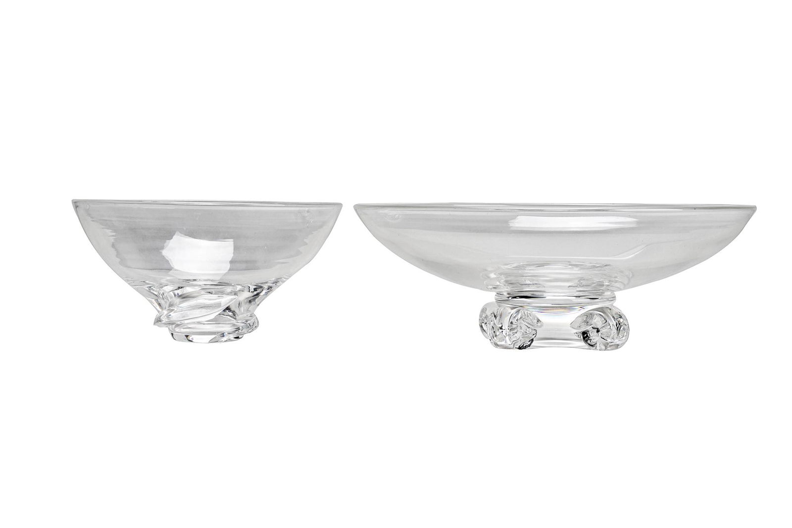 TWO STEUBEN FOOTED BOWLS (1 of 8)