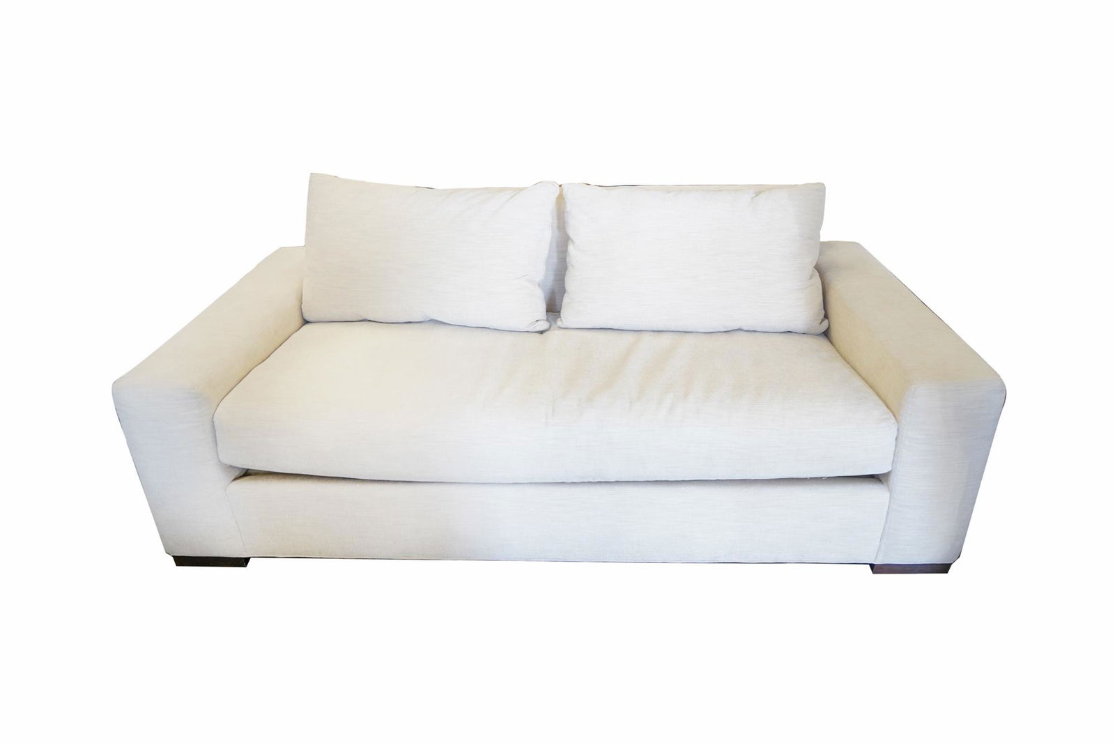 CONTEMPORARY BEIGE UPHOLSTERED SOFA (1 of 7)