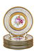 EIGHT BAVARIAN GILT PORCELAIN PLATES