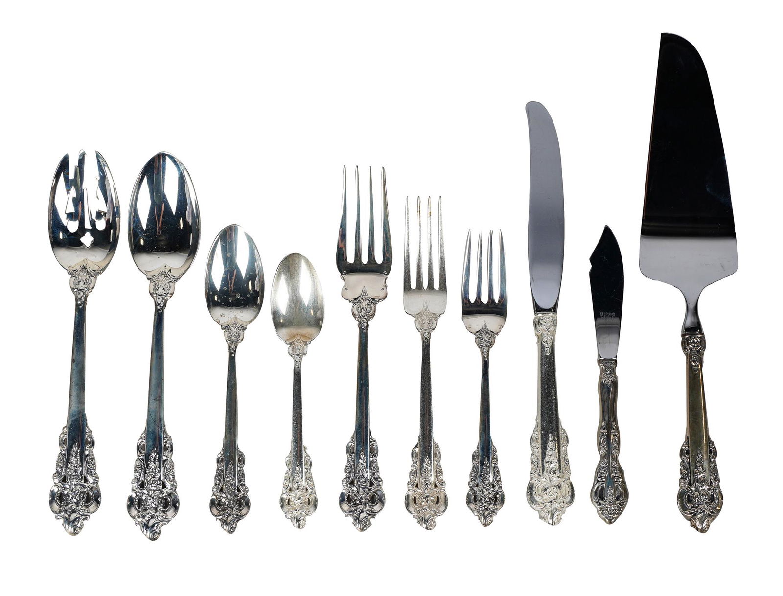WALLACE STERLING FLATWARE SERVICE (1 of 10)