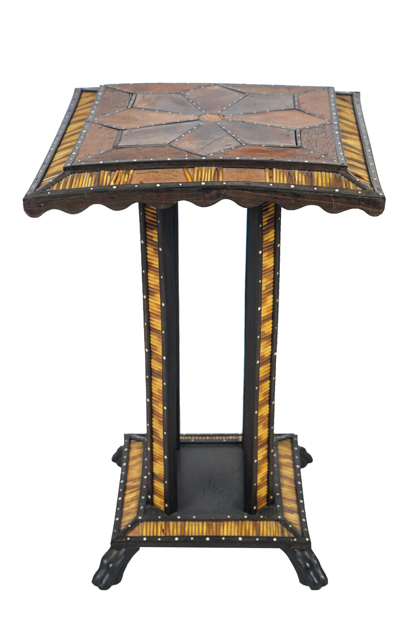 TIRED INLAID SIDE TABLE (1 of 5)