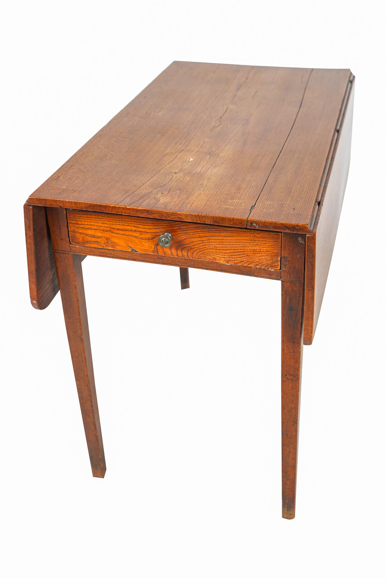 OAK DROP LEAF SIDE TABLE (1 of 6)