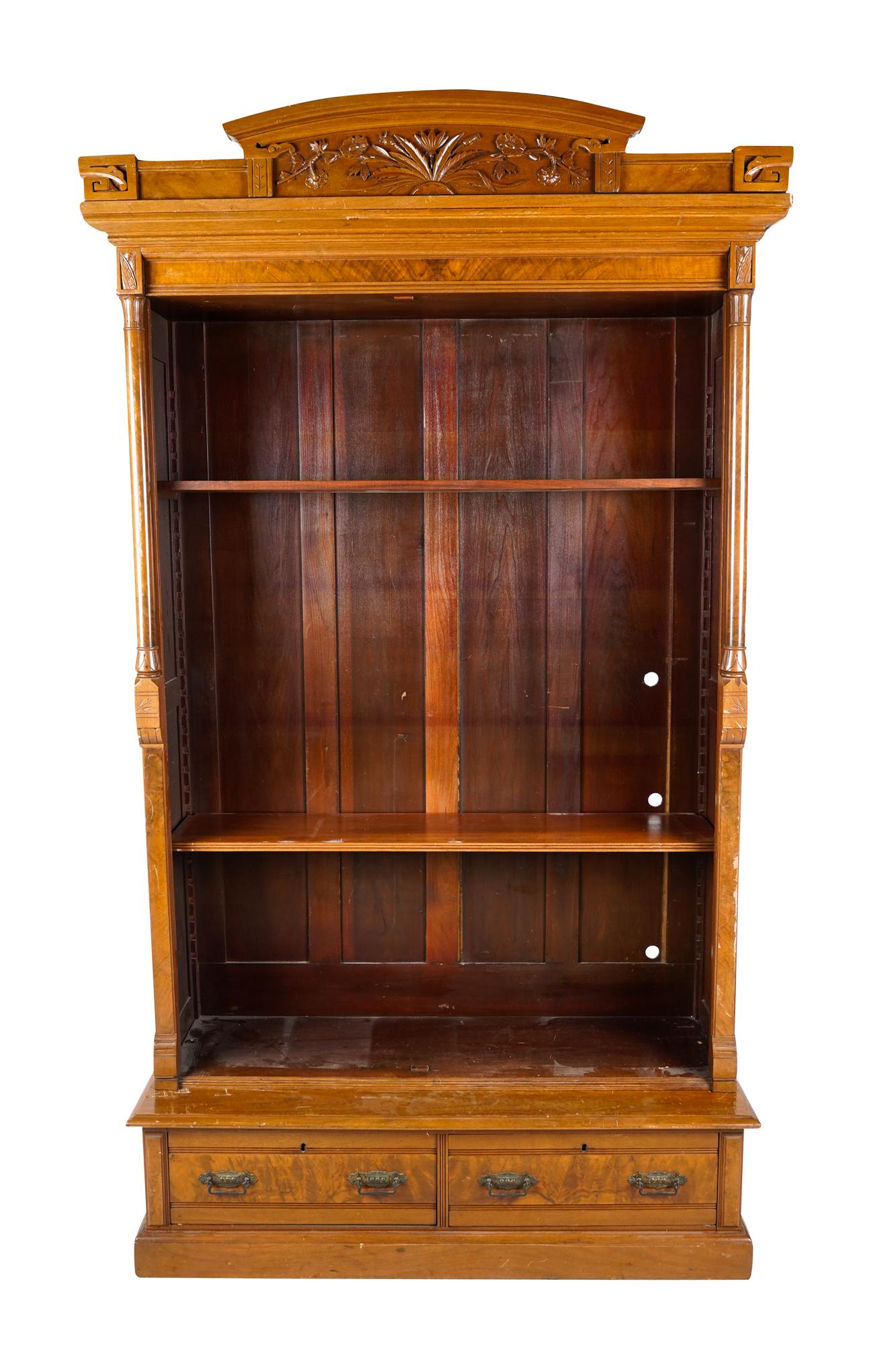 EASTLAKE WALNUT BOOKCASE (1 of 7)
