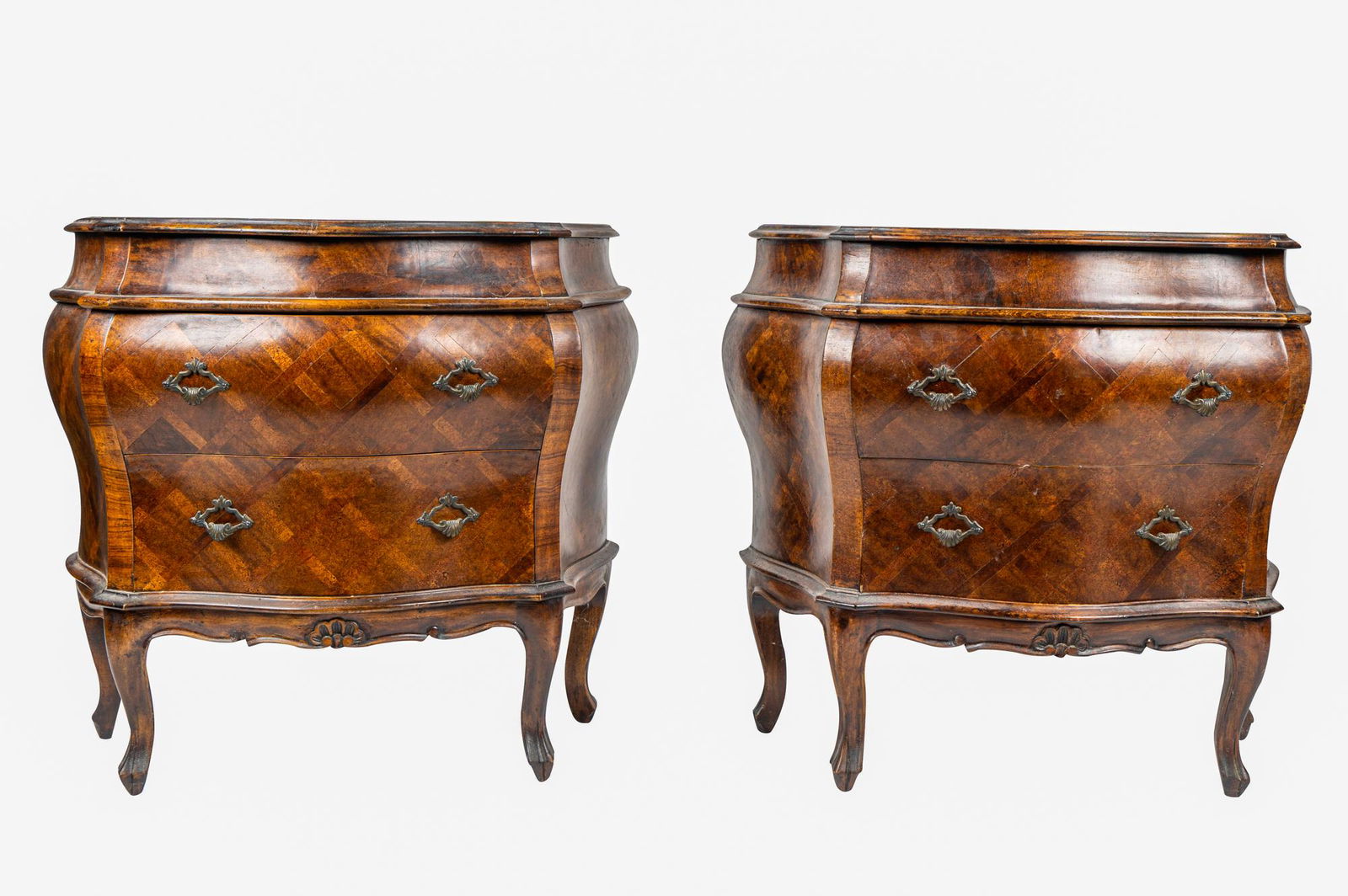 PAIR OF ITALIAN ROCOCO STYLE PETITE COMMODES (1 of 6)