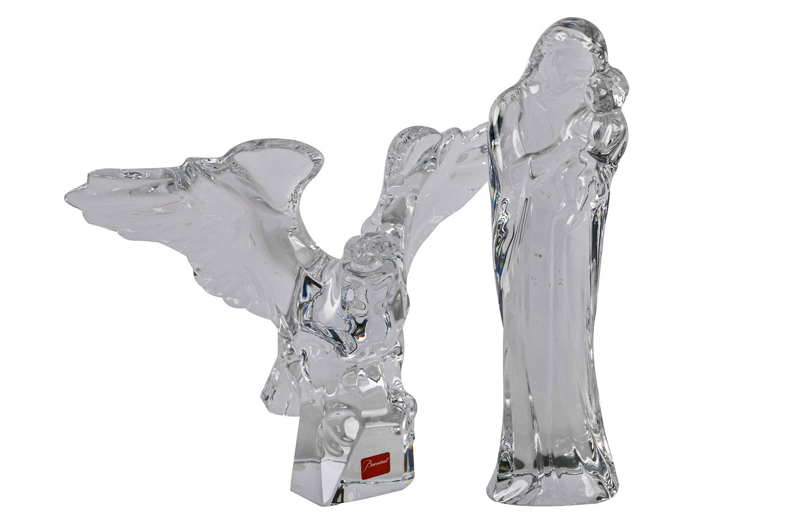 TWO BACCARAT CRYSTAL FIGURES (1 of 12)