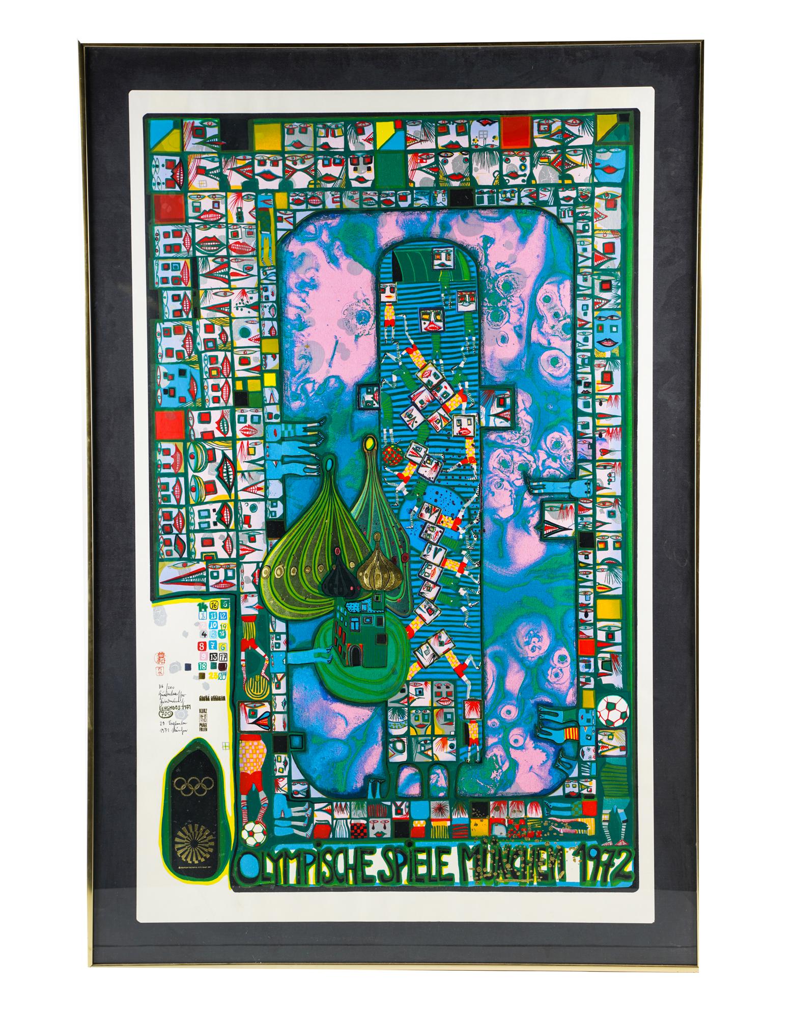 FRIEDENSREICH HUNDERTWASSER: "OLYMPISCHESPIELE MUNICH (1 of 17)