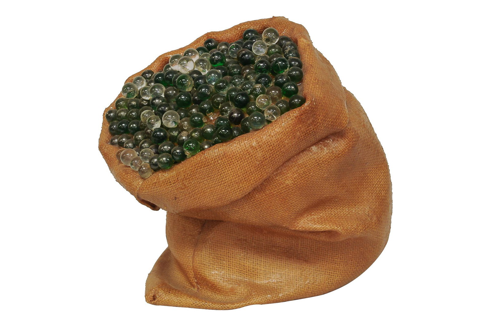 'BAG OF MARBLES' TABLE LAMP: resin with FRENCH TASTE and Made in Western Australia labels underside Condition: some resin marbles missing; not functional 13 inches high