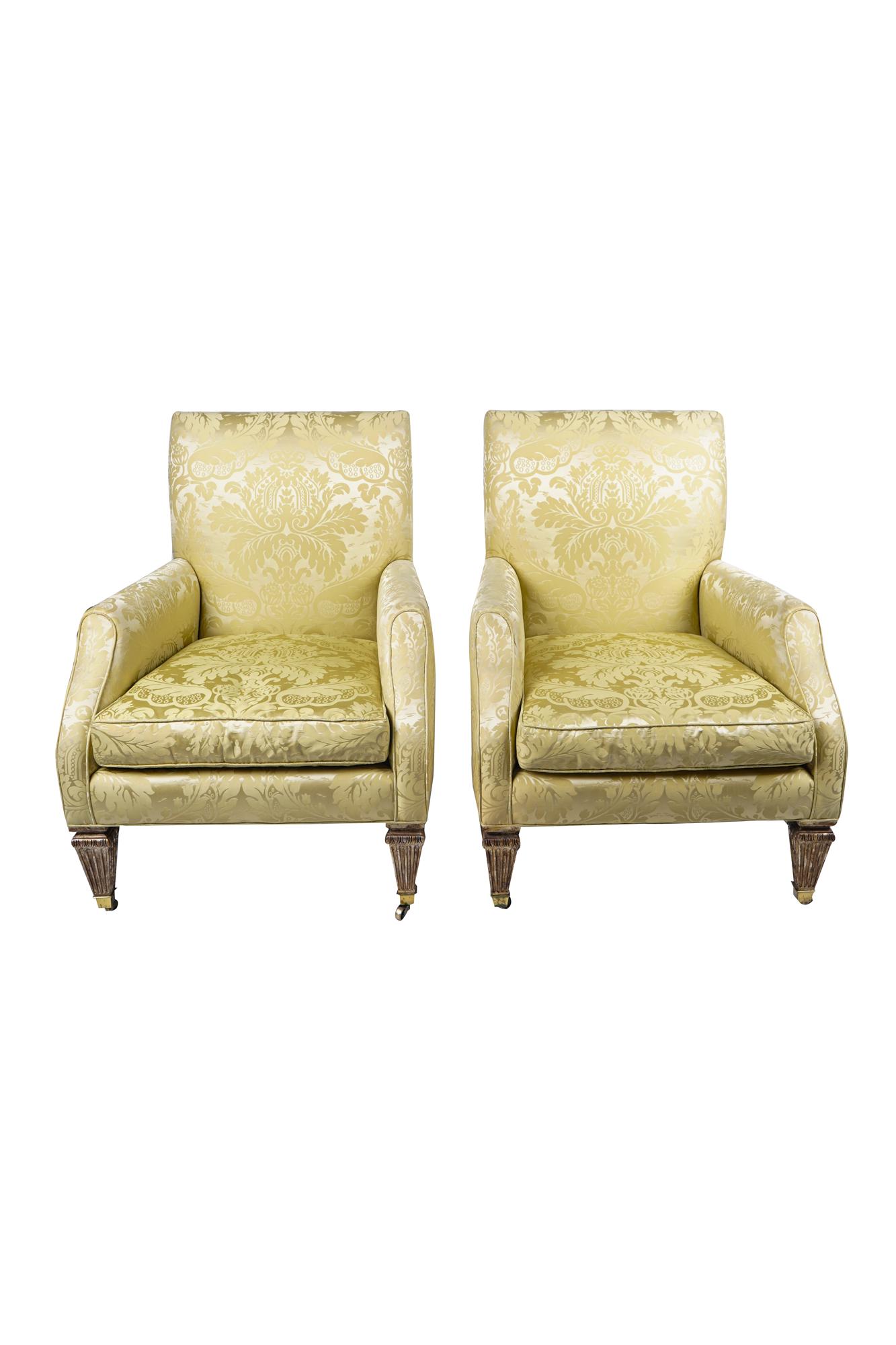 PAIR OF BAKER CLUB CHAIRS (1 of 6)
