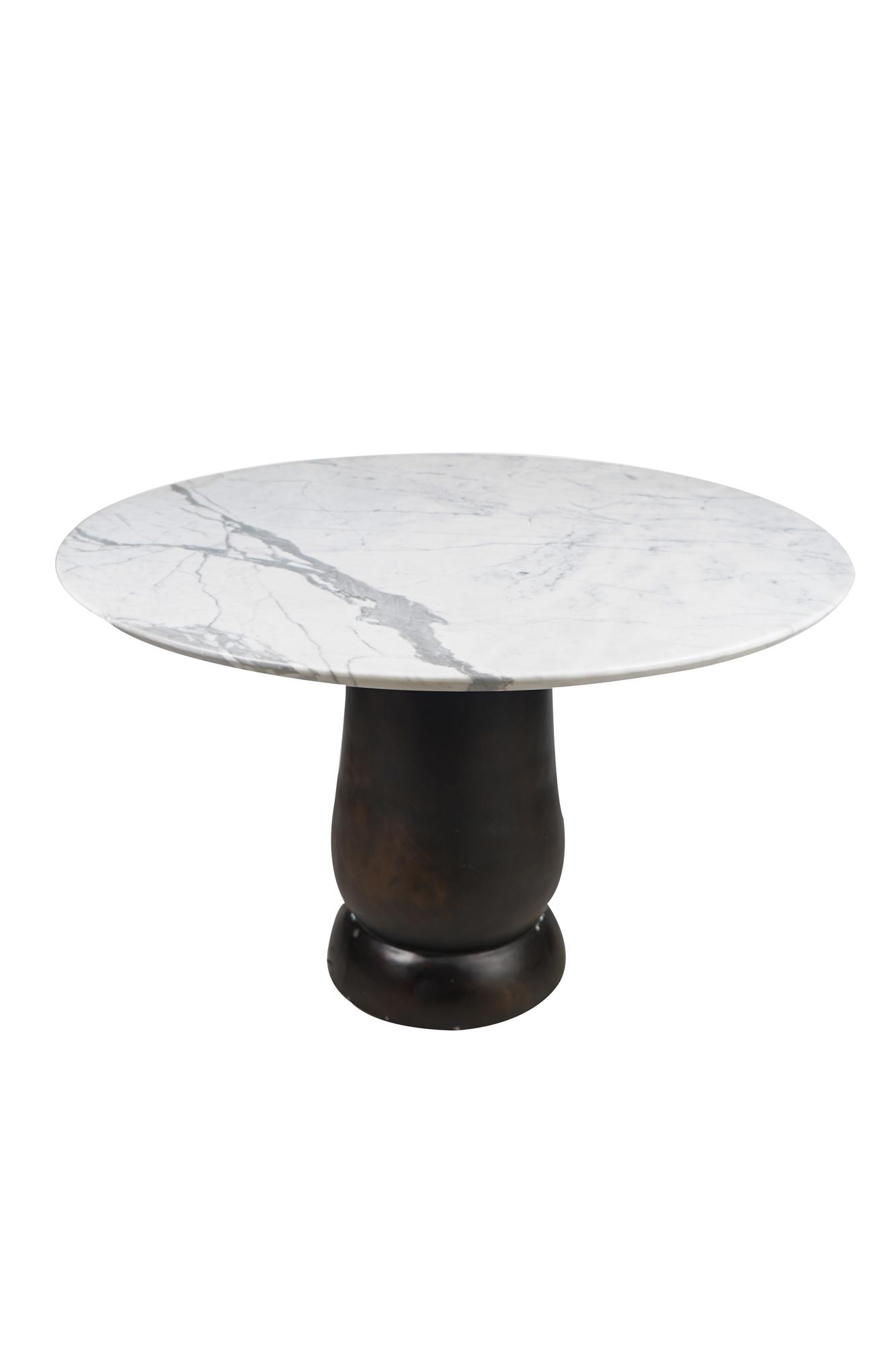 MODERNIST BRONZE & MARBLE TABLE (1 of 10)