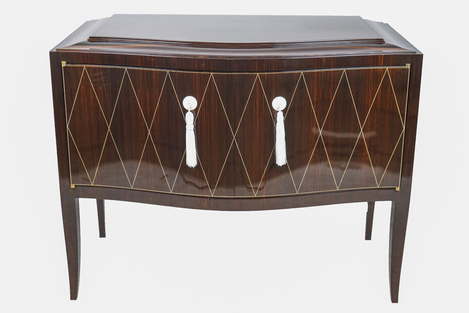 FRANK POLLARO: DECO-STYLE INLAID ROSEWOOD CABINET (1 of 7)