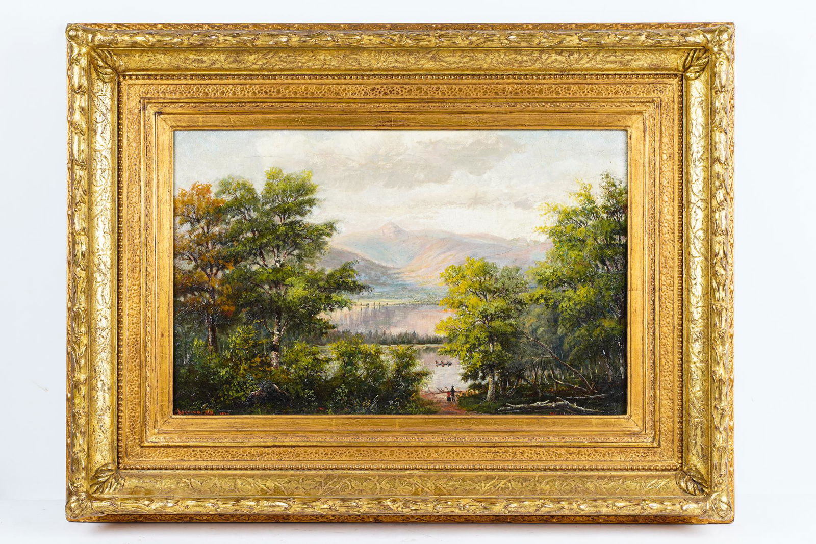 WILLIAM CLERK: "LANDSCAPE LAKE SCENE" (1 of 12)