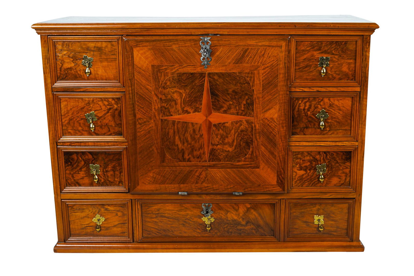 GERMAN STYLE DROP FRONT APOTHECARY CABINET (1 of 7)