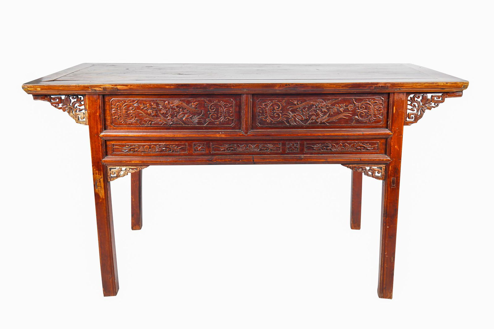 CHINESE CARVED HARDWOOD ALTAR TABLE (1 of 8)