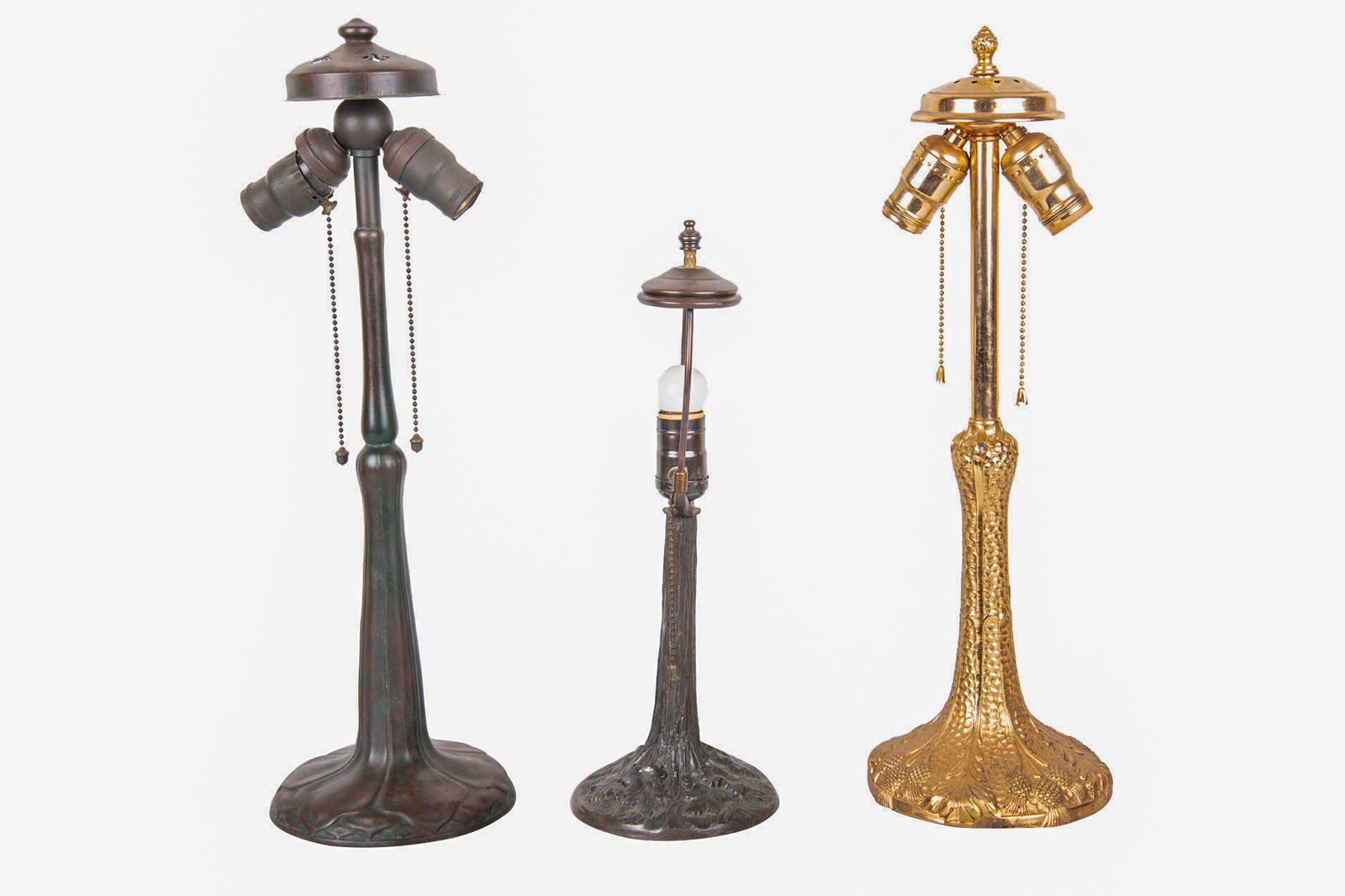 THREE ASSORTED TABLE LAMP BASES (1 of 12)