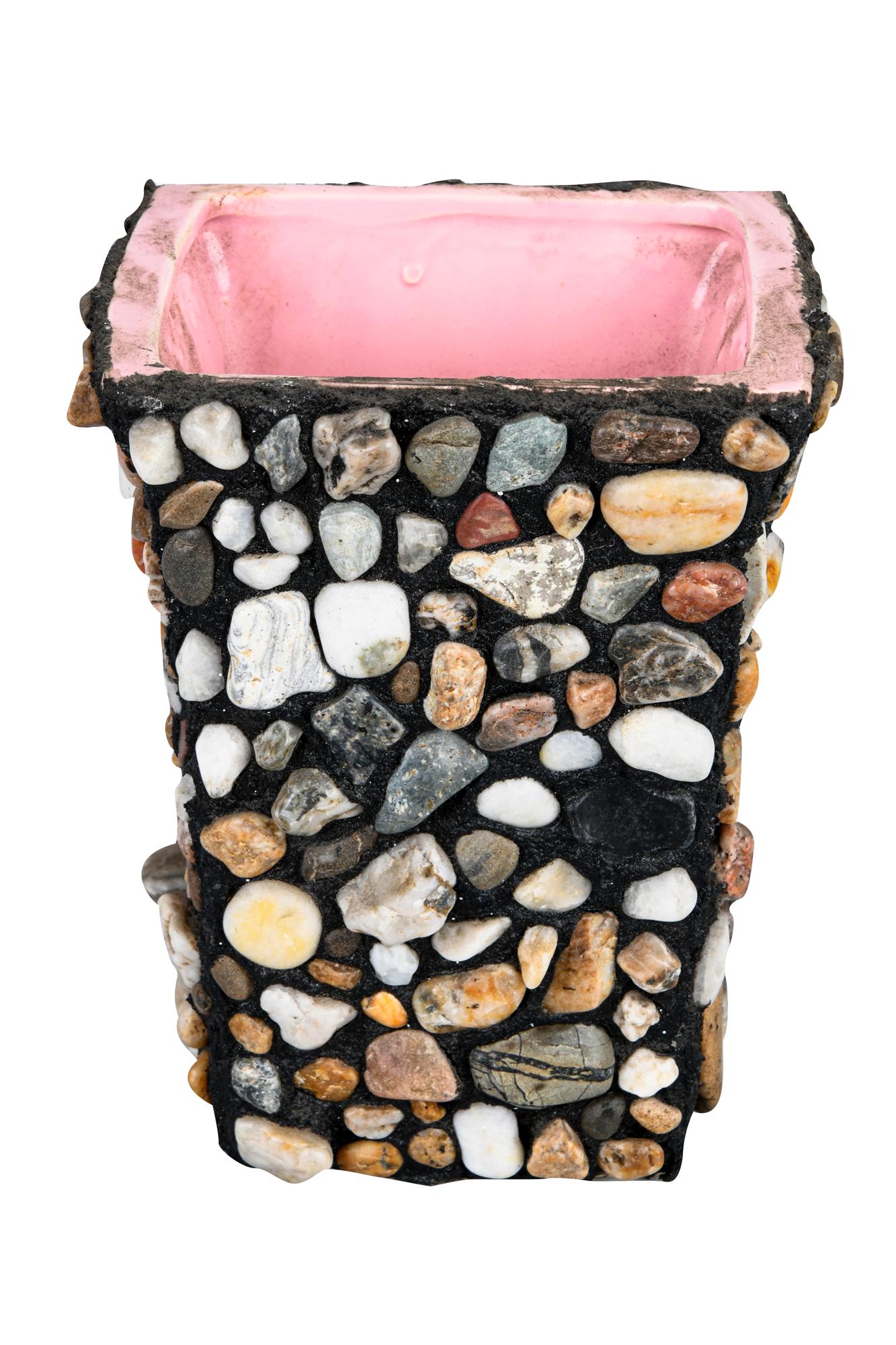 MOSAIC DECORATED MCCOY VASE (1 of 6)