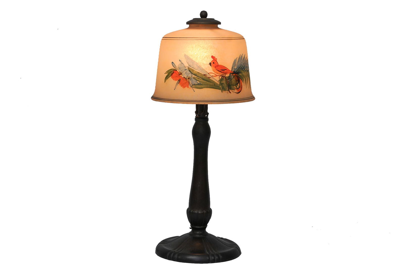 RED BIRD SHADE TABLE LAMP (1 of 10)