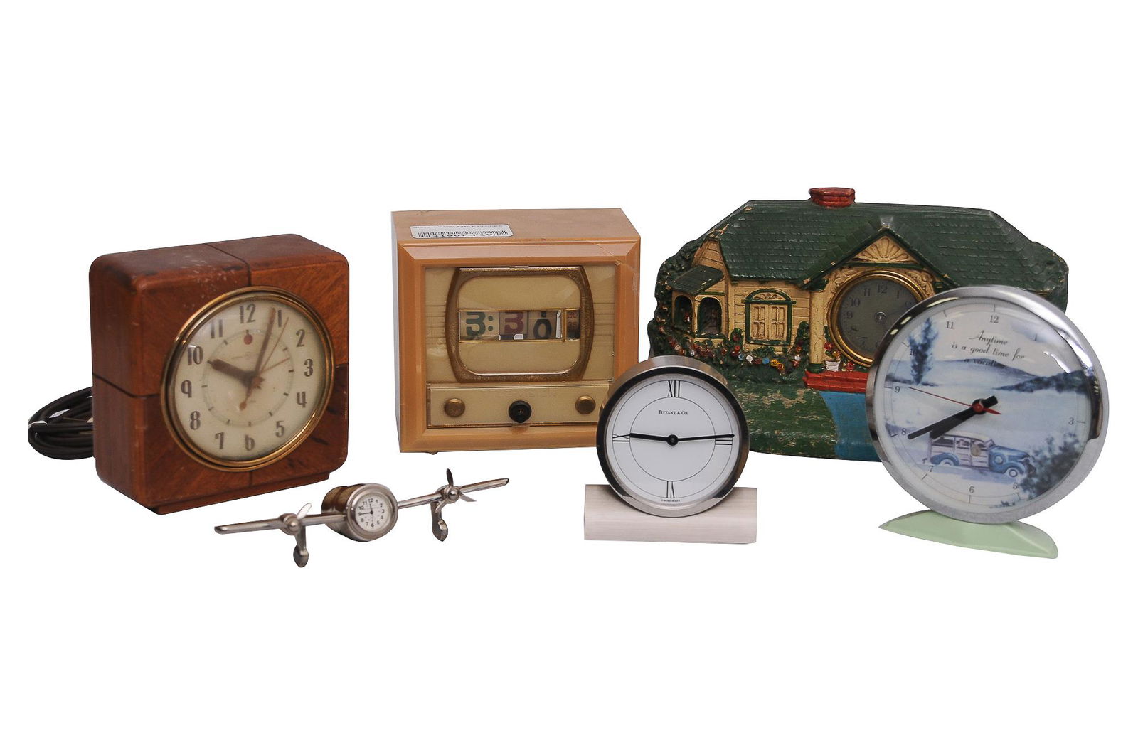 SIX ASORTED TABLE CLOCKS (1 of 13)