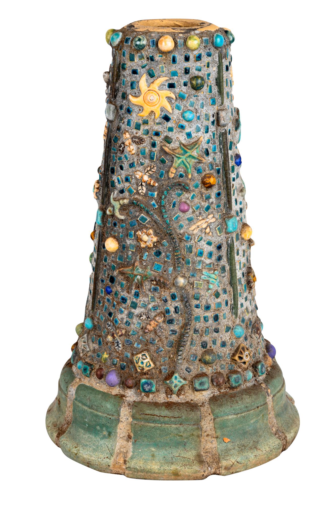 MOSAIC POTTERY PEDESTAL (1 of 6)