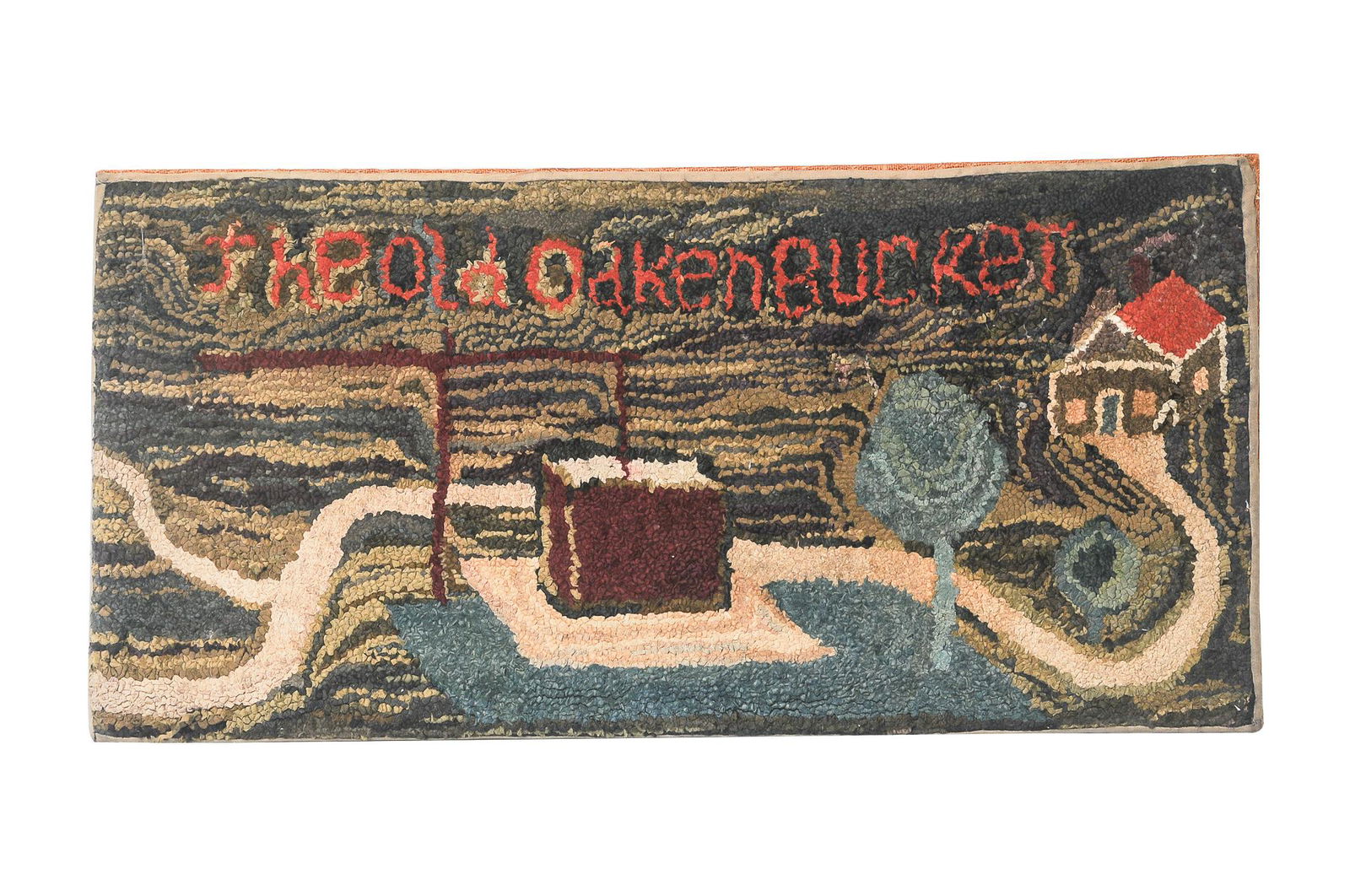 THE OLD OAKEN BUCKET HOOKED RUG (1 of 8)