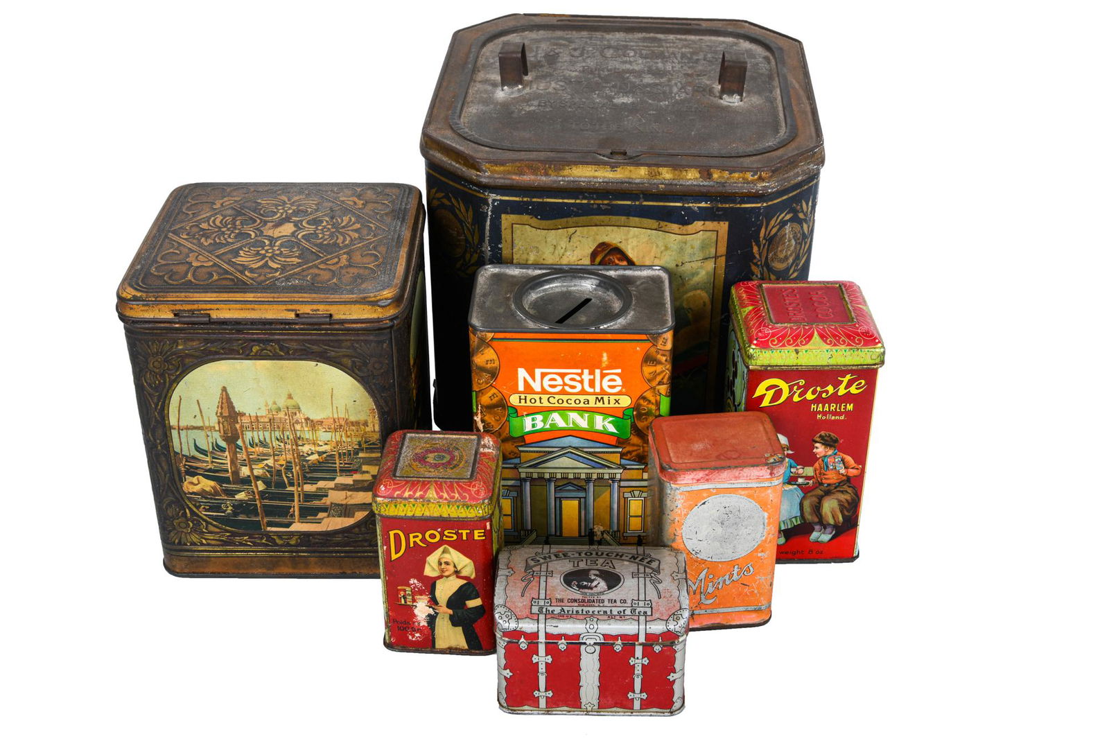 SEVEN ASSORTED TEA AND SPICE BOXES (1 of 10)