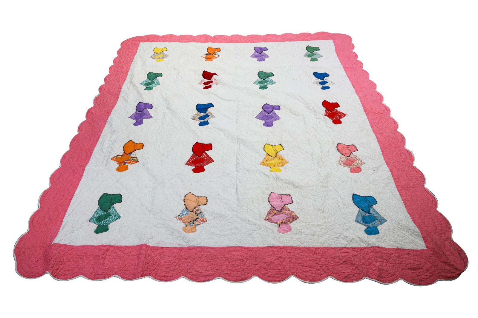 MULTI-PATTERN BONNET GIRL QUILT (1 of 8)