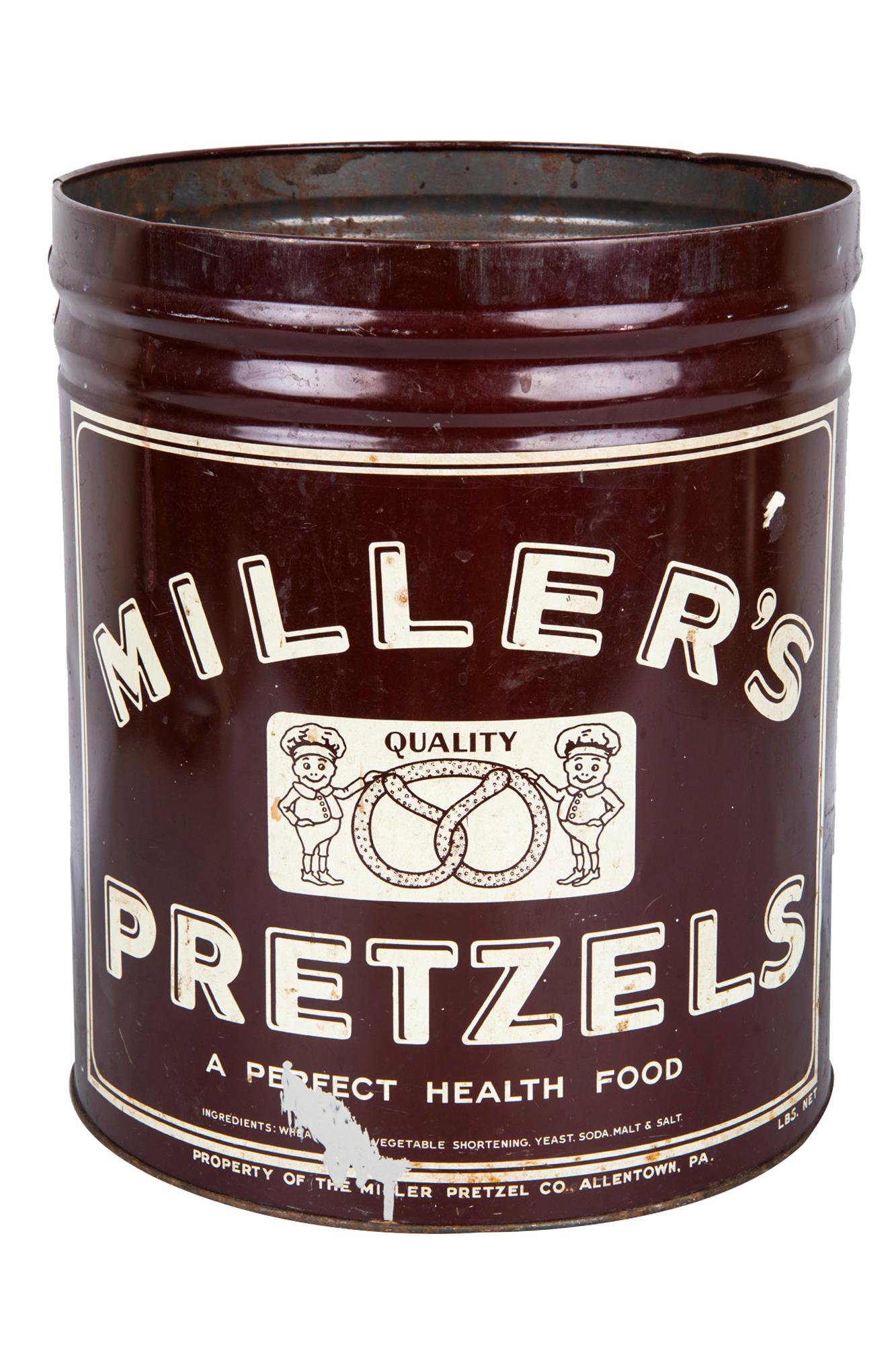 MILLER'S PRETZELS TIN (1 of 8)